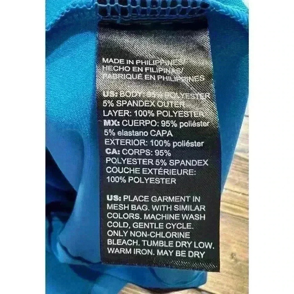 NWT White House Black Market Chiffon Overlay Halter Dress Size 12 Ocean Blue - Picture 10 of 11